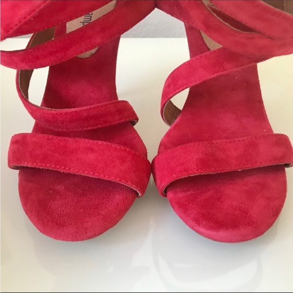 Jeffrey Campbell Melinda K-H Tall Coil Red Heels 6 - Picture 4 of 6